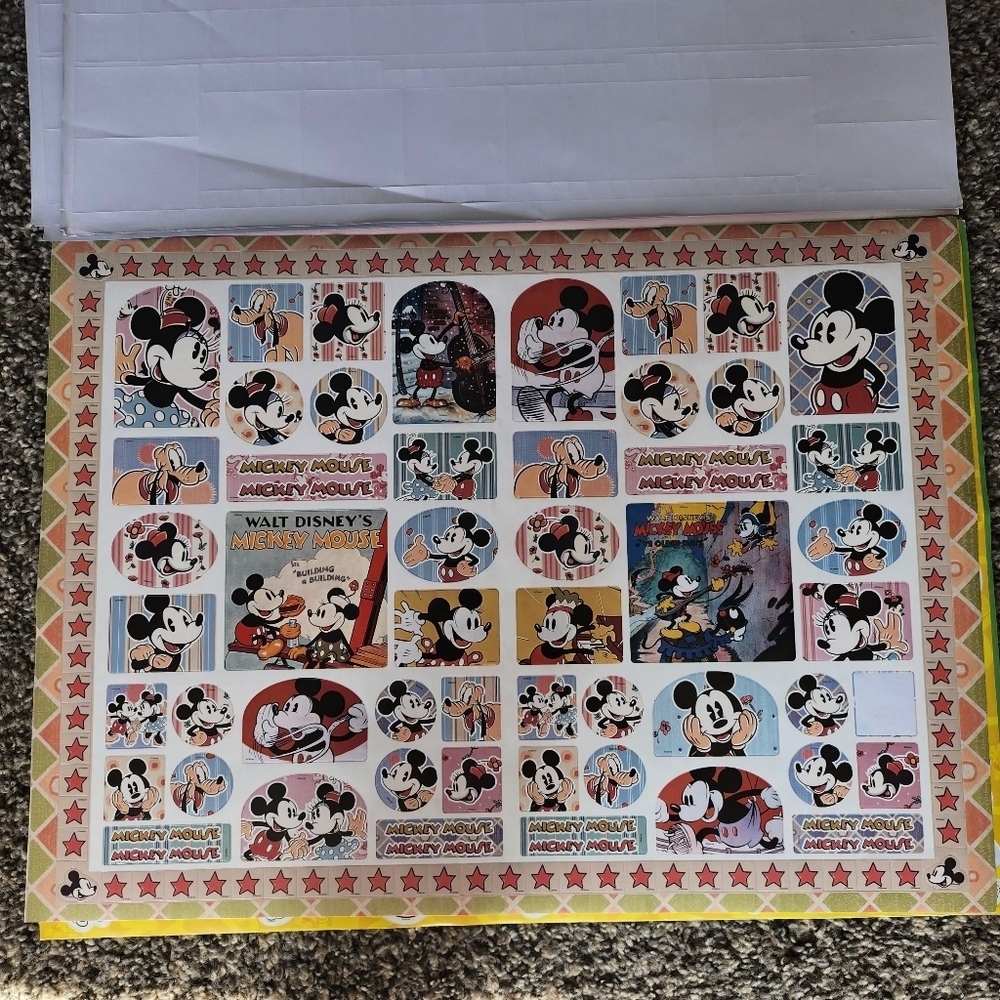 RARE Mickey Mouse 90 Years Of Magic Giant Sticker Activity Pad 1000 Stickers - Picture 9 of 11